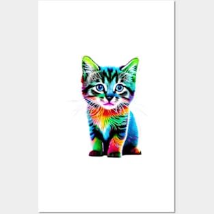 Cute kitten Posters and Art